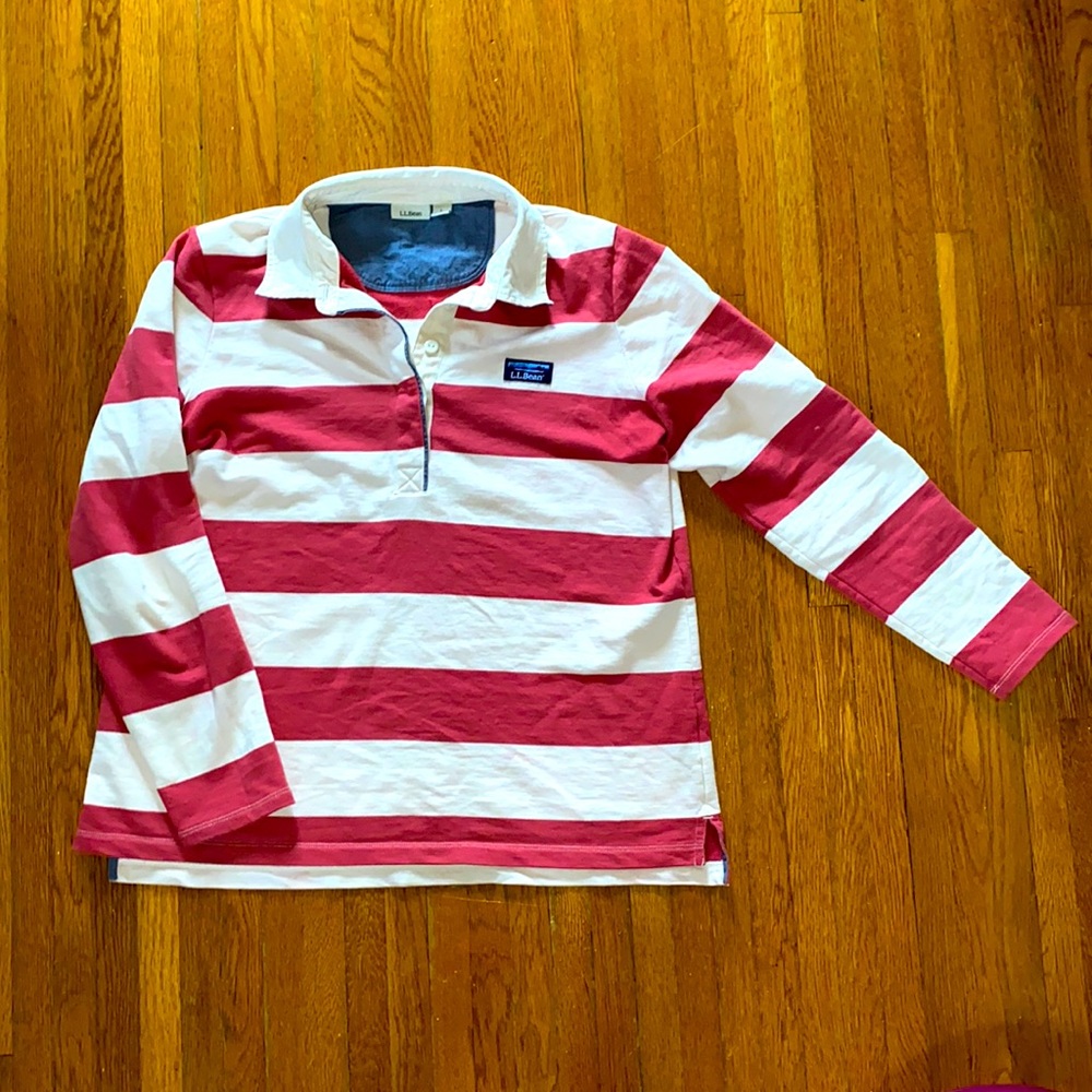 L.L.Bean Rugby Shirt Size Large